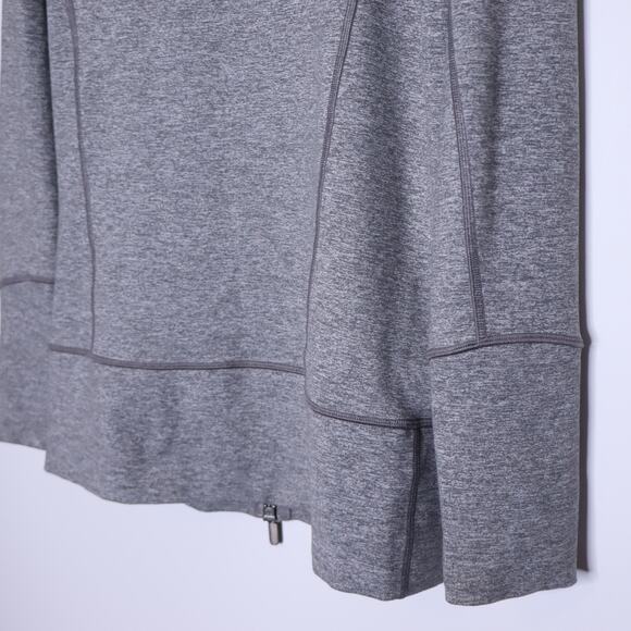 LULULEMON Stride Jacket II Heathered Slate Hooded Lightweight Active Women's 10 - Picture 9 of 12